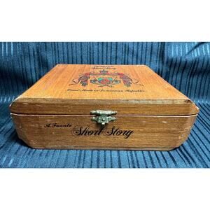 Arturo Fuente Short Story Wood Cigar Box Only Hand Made In Dominican Republic